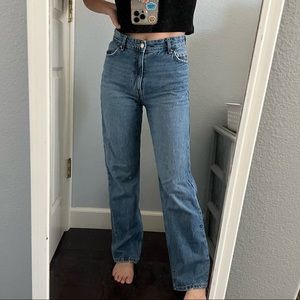 Bershka Straight Leg Dad Jeans